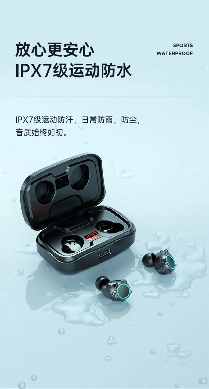 Cross-border TWS-X10 Bluetooth 5.4 Earphones Wireless — feature 13