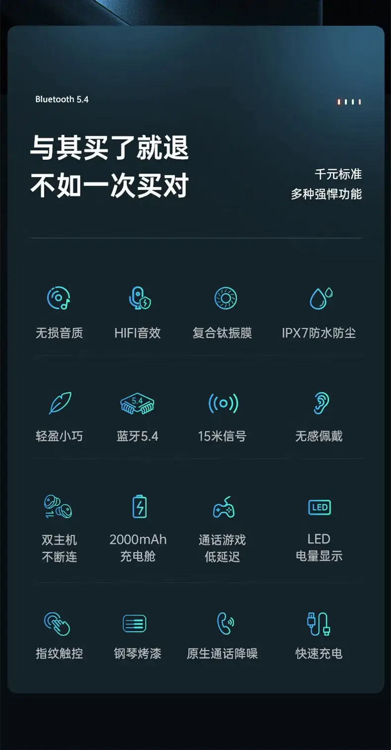 Cross-border TWS-X10 Bluetooth 5.4 Earphones Wireless — feature 5