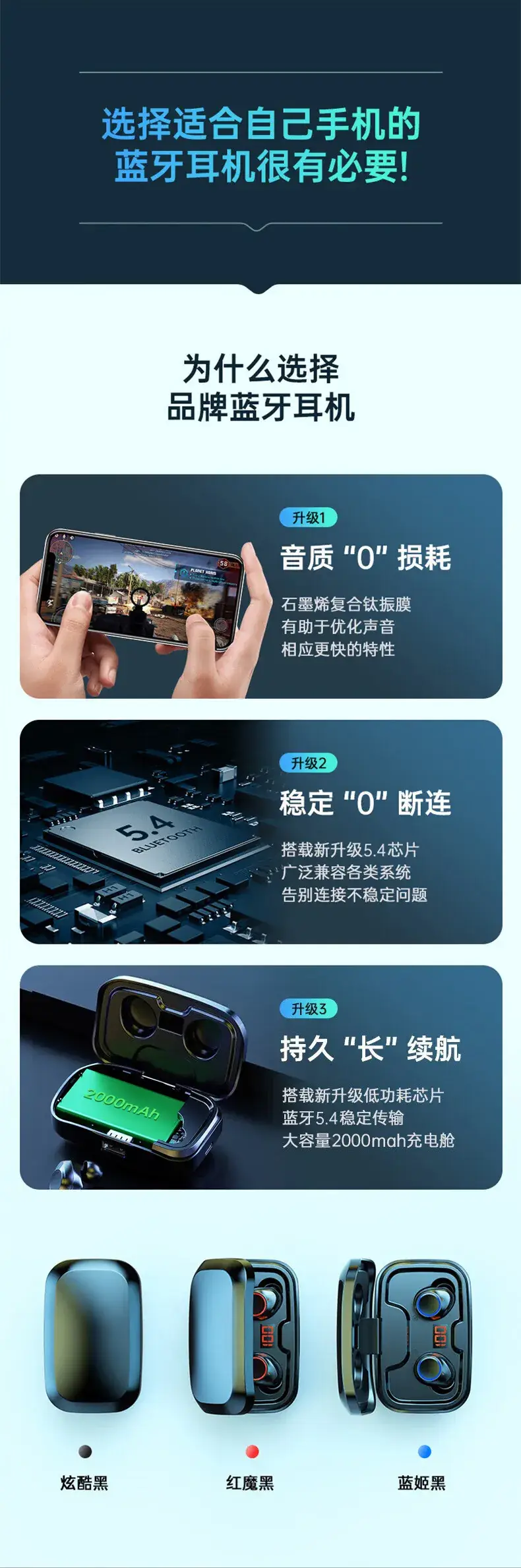 Cross-border TWS-X10 Bluetooth 5.4 Earphones Wireless — feature 6