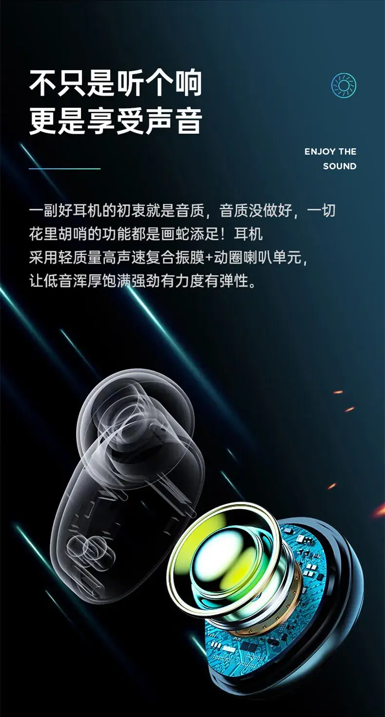 Cross-border TWS-X10 Bluetooth 5.4 Earphones Wireless — feature 7