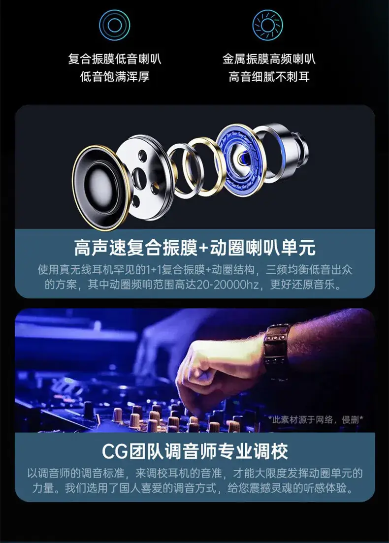 Cross-border TWS-X10 Bluetooth 5.4 Earphones Wireless — feature 8