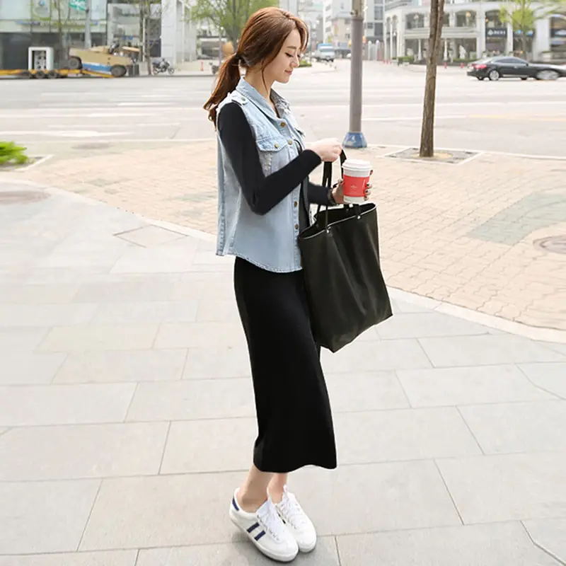 Summer Sleeveless Vest Dress Light Gray 2025
