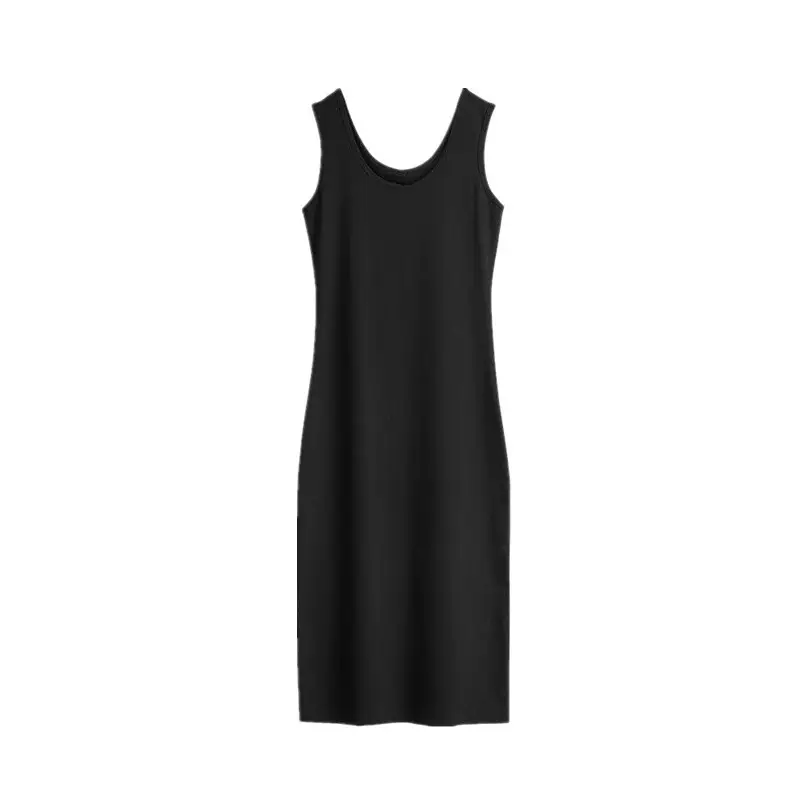 Summer Sleeveless Vest Dress Light Gray 2025
