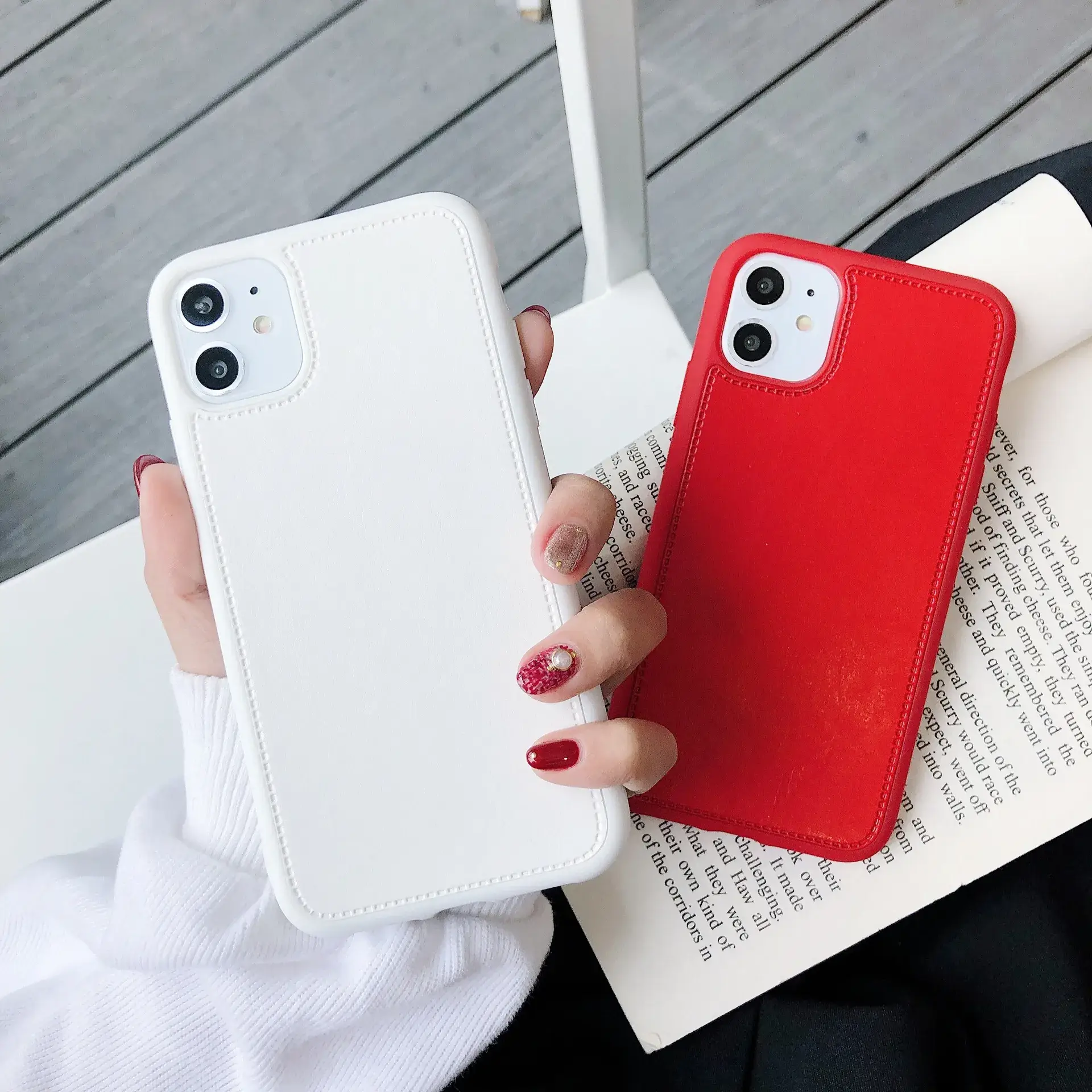 New iPhone 15 Pro Max Leather Case 17 Soft Rubber 17 Air Textured