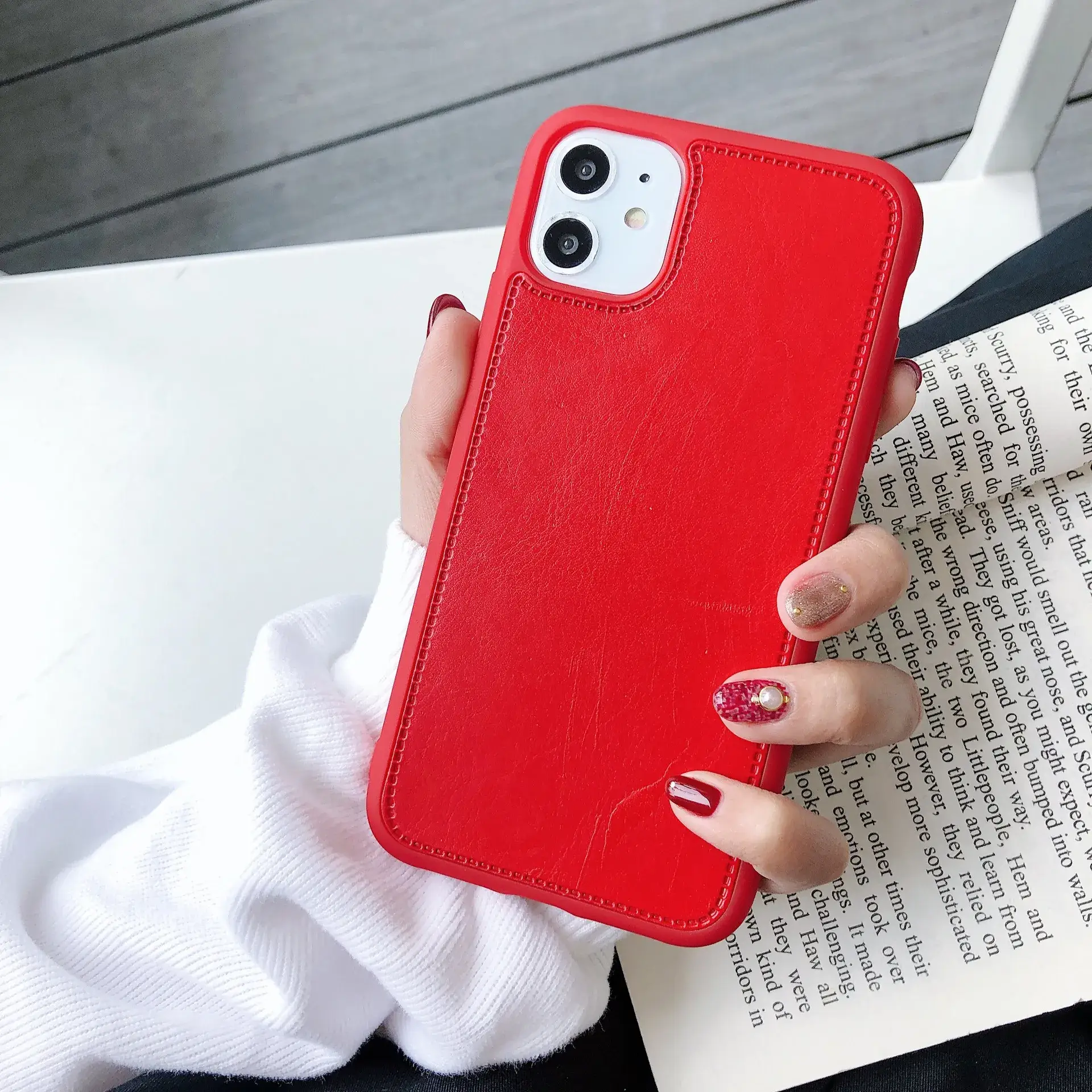 New iPhone 15 Pro Max Leather Case 17 Soft Rubber 17 Air Textured
