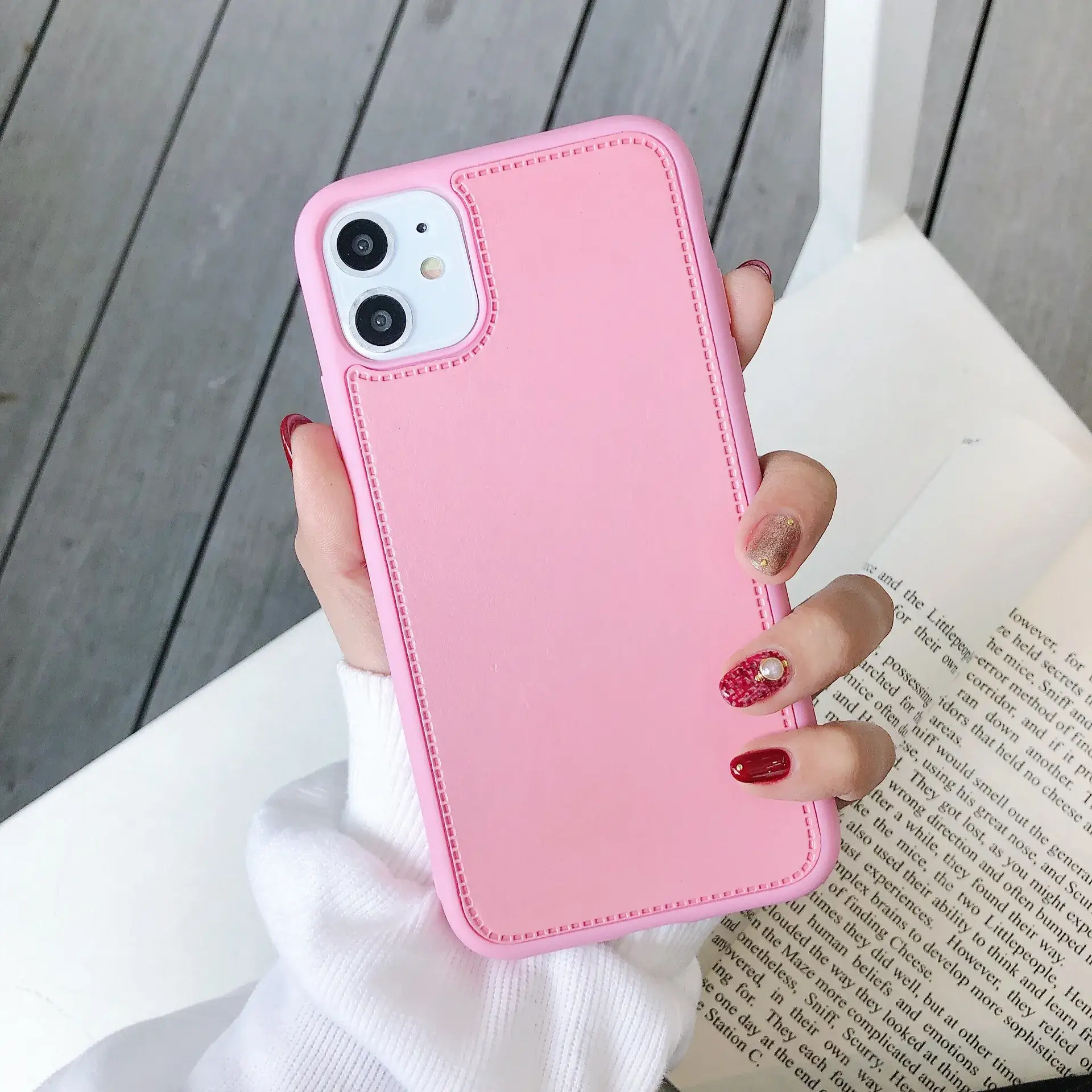 New iPhone 15 Pro Max Leather Case 17 Soft Rubber 17 Air Textured