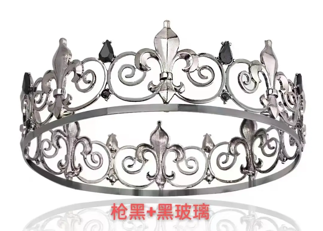Royal Gold Queen Crown for Men Women Hair Accessory - Image 4