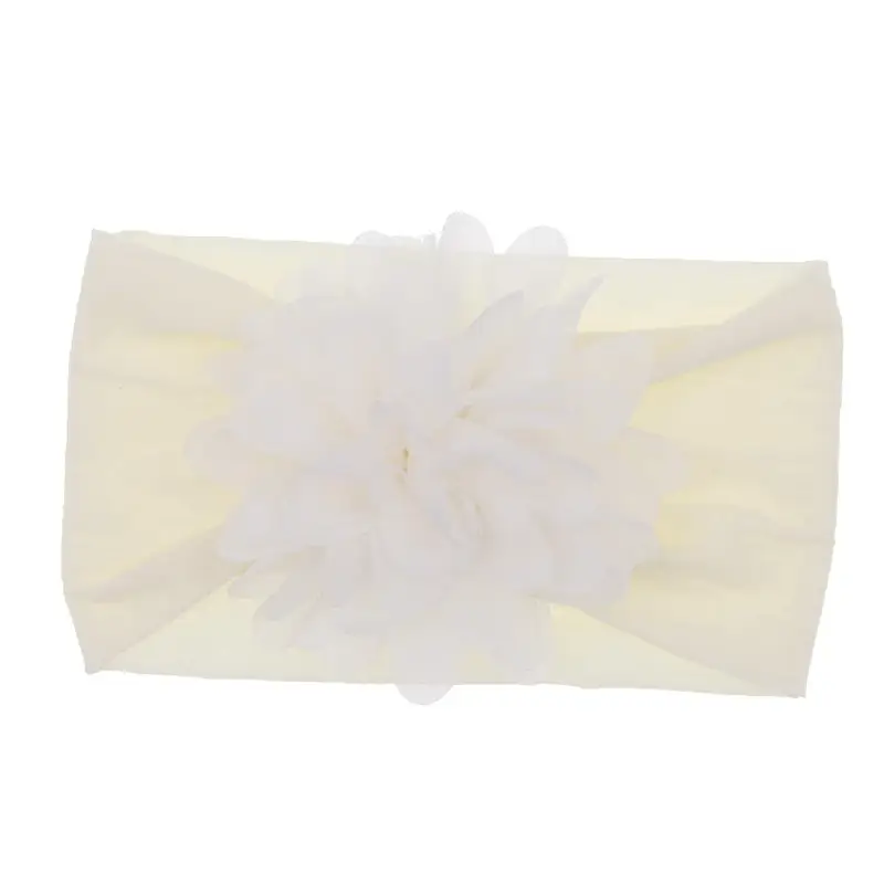 New Green Chiffon Baby Headband with Red Flower - Image 9