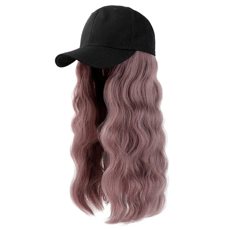 Natural Duckbill Cap Wig with Water Wave Hair — feature 9