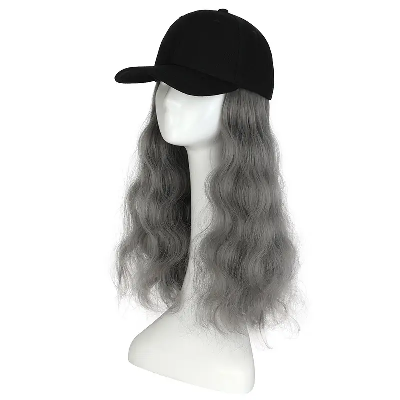 Natural Duckbill Cap Wig with Water Wave Hair - Image 8