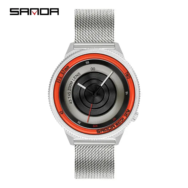 Sanda Men's Black Oxidized Quartz Watch 1041 Style - Image 8