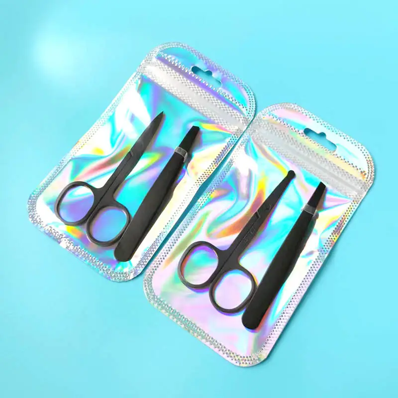 Factory Black Stainless Steel Eyebrow Clip Scissors 9G — feature 20