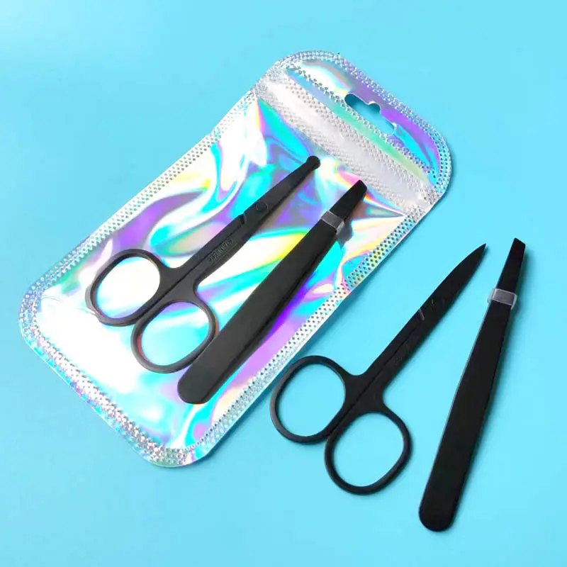 Factory Black Stainless Steel Eyebrow Clip Scissors 9G — feature 3
