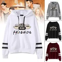 2019 Women's White Friends Printed Hooded Sweatshirt - Image 5