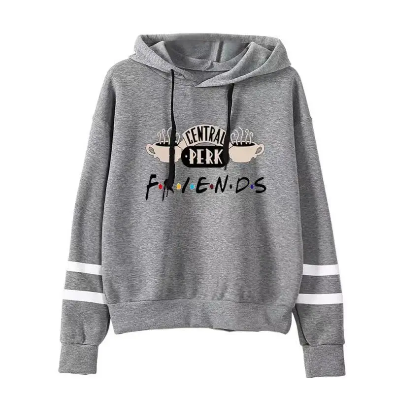 2019 Women's White Friends Printed Hooded Sweatshirt — feature 3