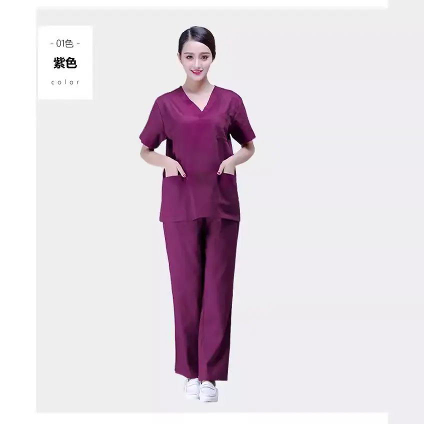 Men Green Cotton Scrub Suit Long Sleeve - Image 19