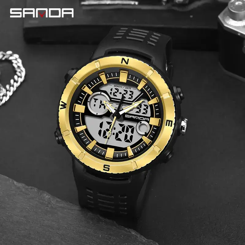 Sanda Waterproof Chronograph Watch for Teens - Image 8