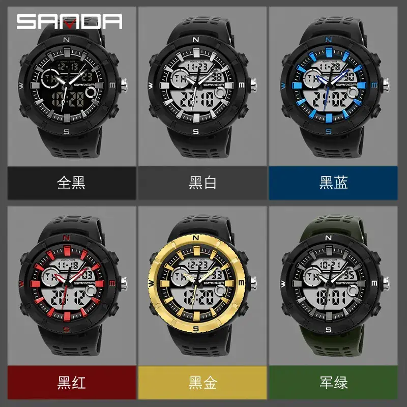 Sanda Waterproof Chronograph Watch for Teens - Image 9