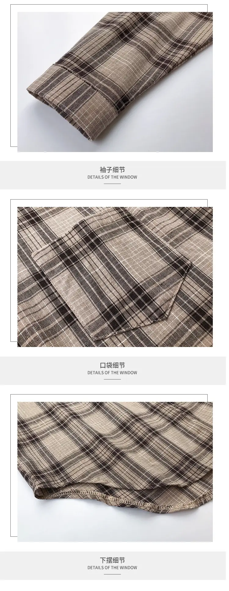 2023 Korean Style Plaid Long Sleeve Women's Jacket — feature 8