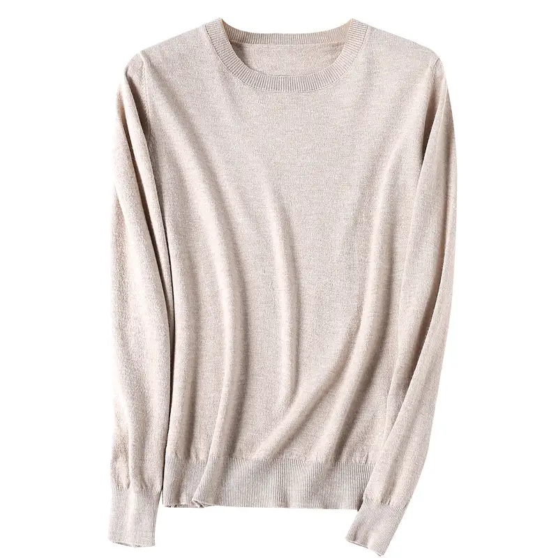 Women Purple Knit Pullover Round Neck Long Sleeve - Image 34