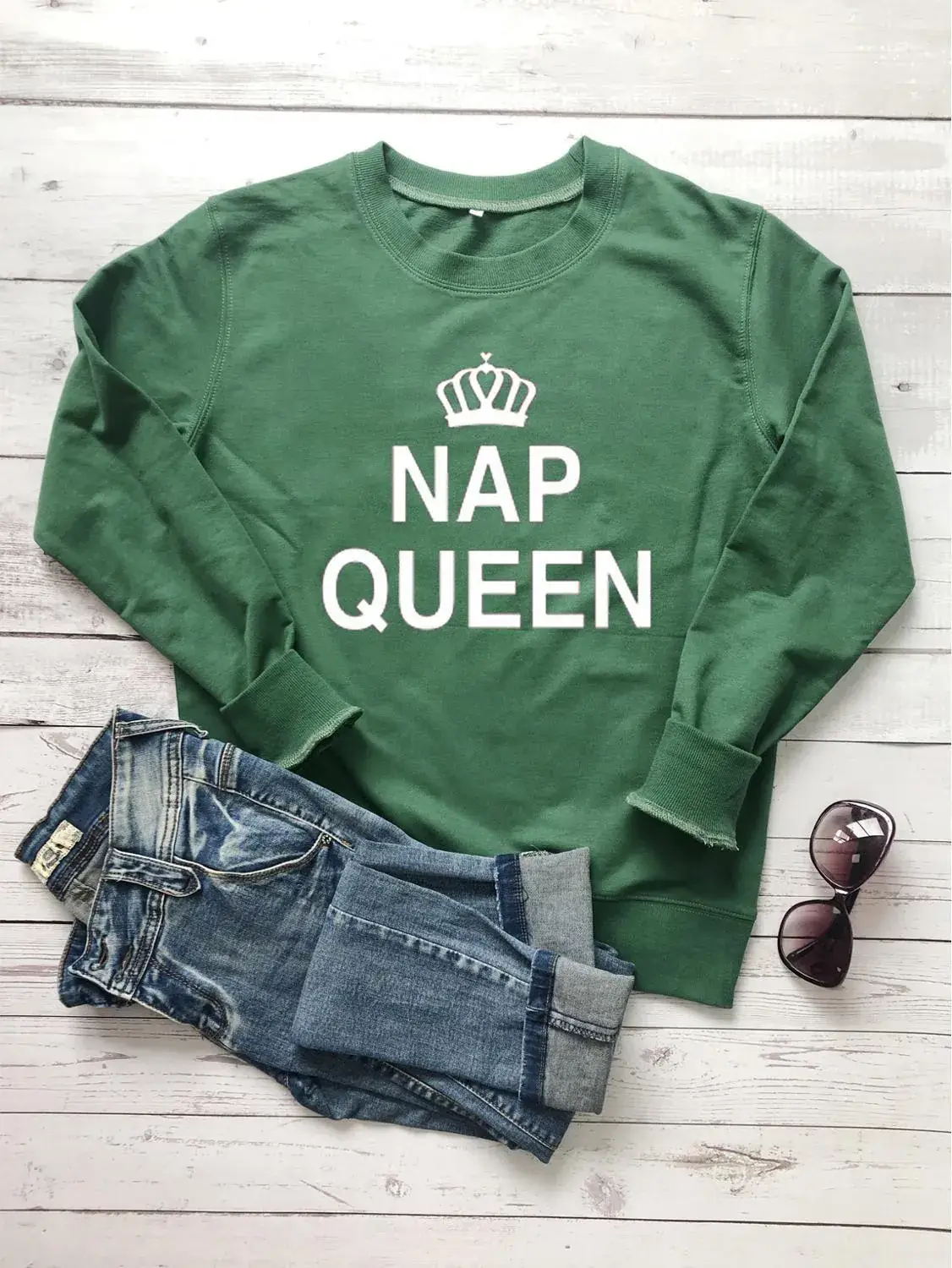 NAP QUEEN Round Neck Sweater Black - Image 7