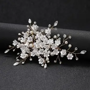 European American Pearl Diamond Hairpin Edge Clip for Bridage — feature 17