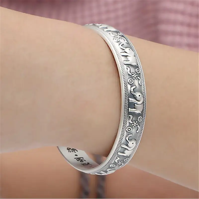 Korean Style Open Bracelet for Women with Elephant Design - Image 2