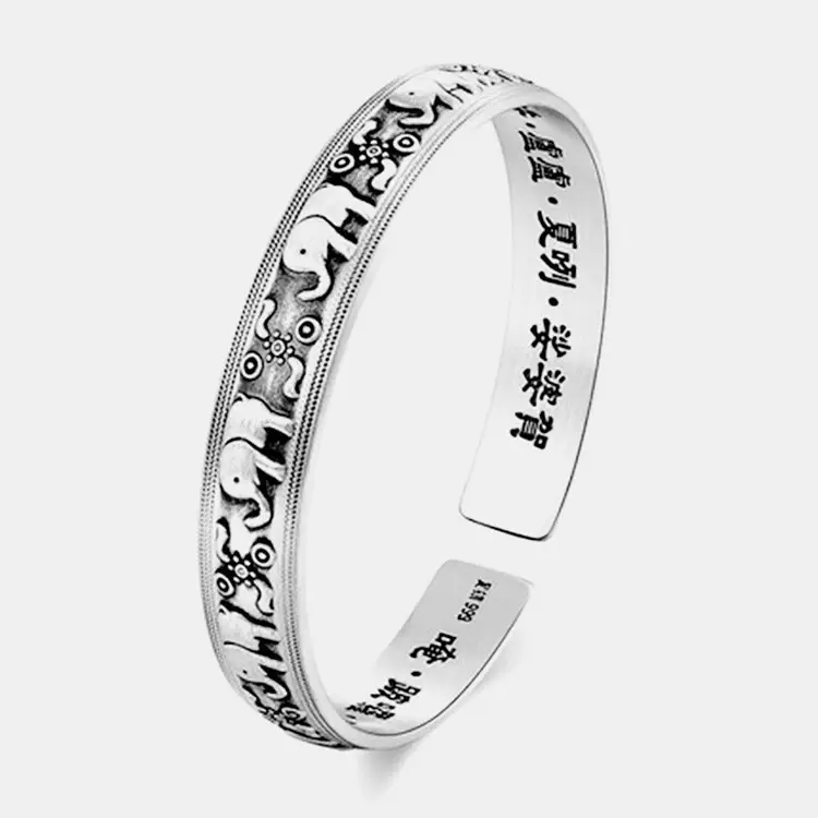 Korean Style Open Bracelet for Women with Elephant Design - Image 3