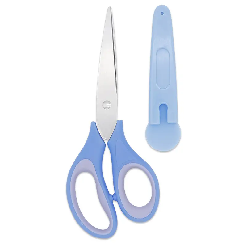 6-inch Blue Rubber & Plastic Children's Scissors - Image 7