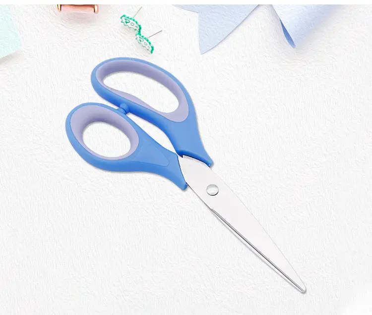 6-inch Blue Rubber & Plastic Children's Scissors — feature 11