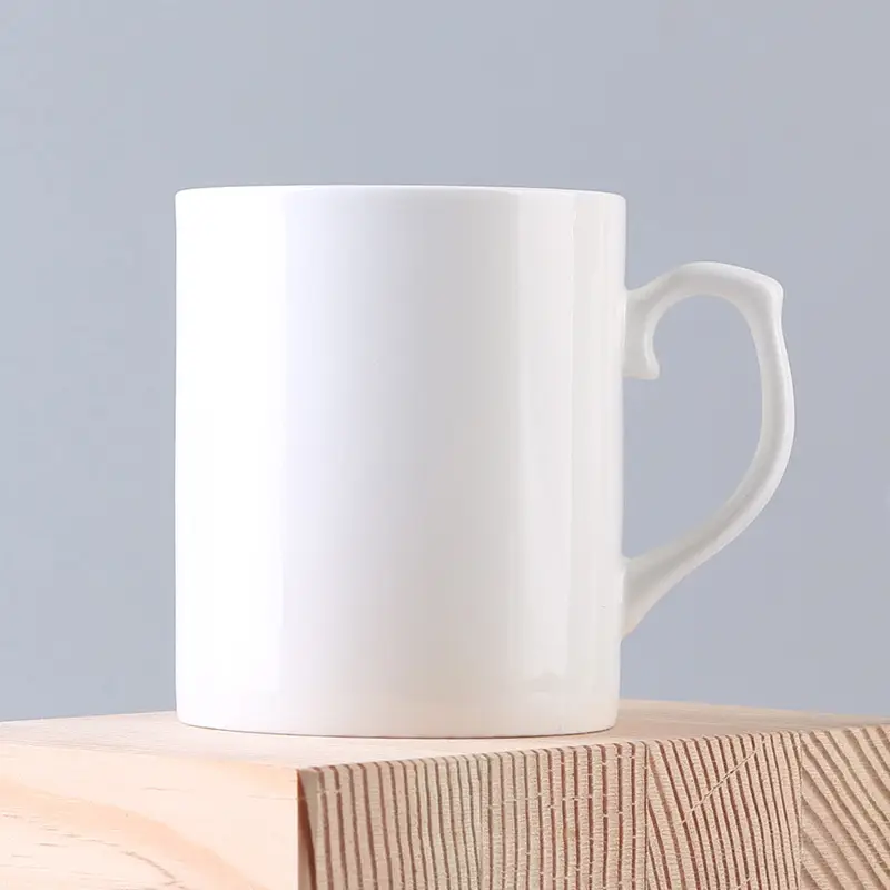 True Bone China Color Heat Transfer Cup White