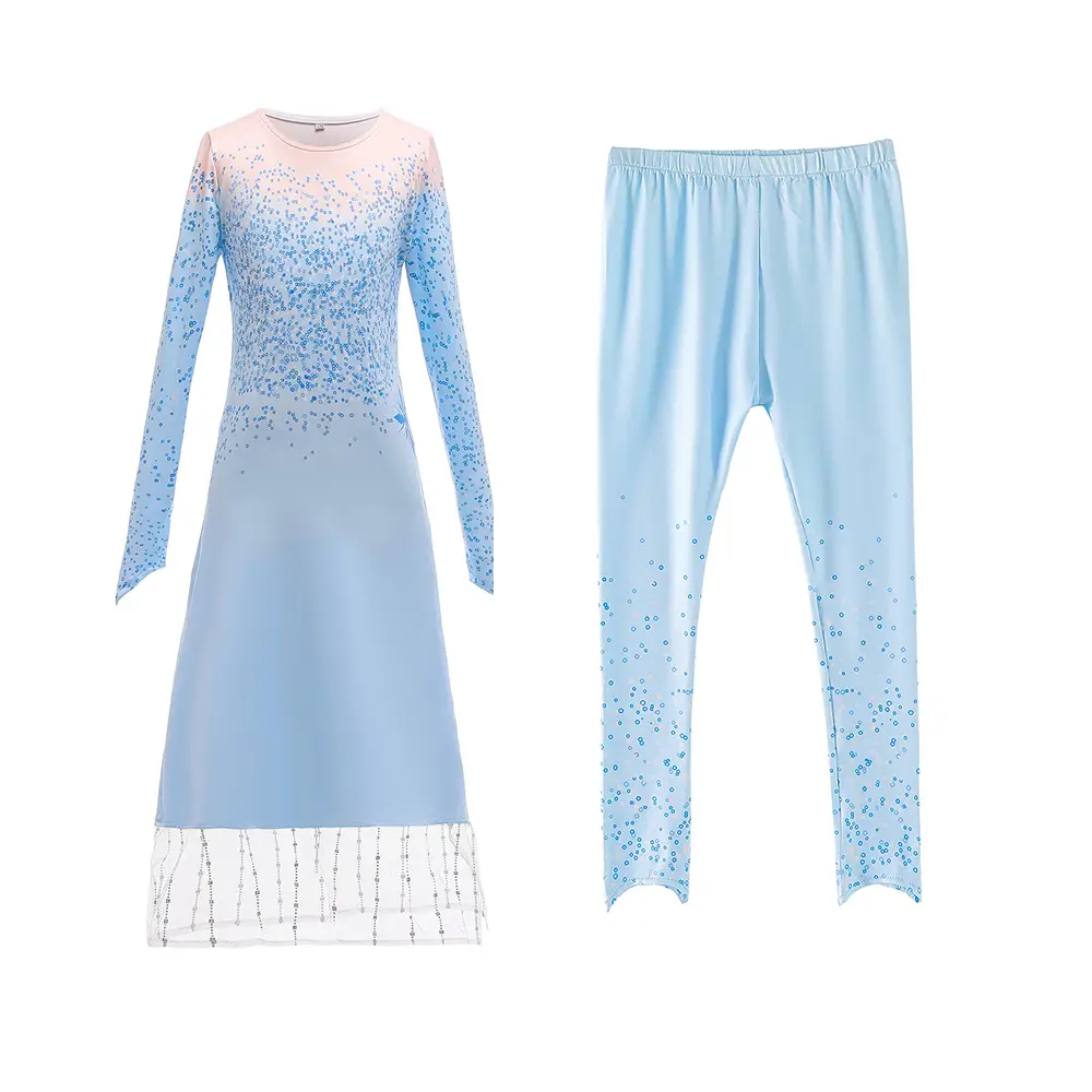 2025 Frozen Elsa Children's Dress Pink Tulle Skirt - Image 5