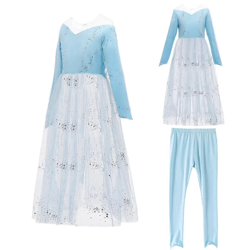 2025 Frozen Elsa Children's Dress Pink Tulle Skirt - Image 8