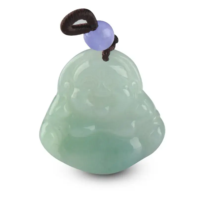 Smiling Buddha Jade Pendant for Men Women - Image 2