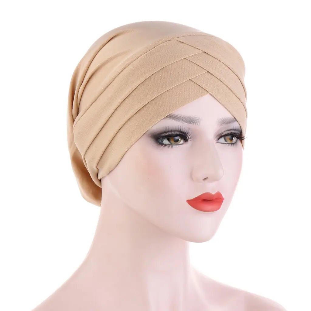 Red Cross-Stripped Muslim Cap for Women - Image 8