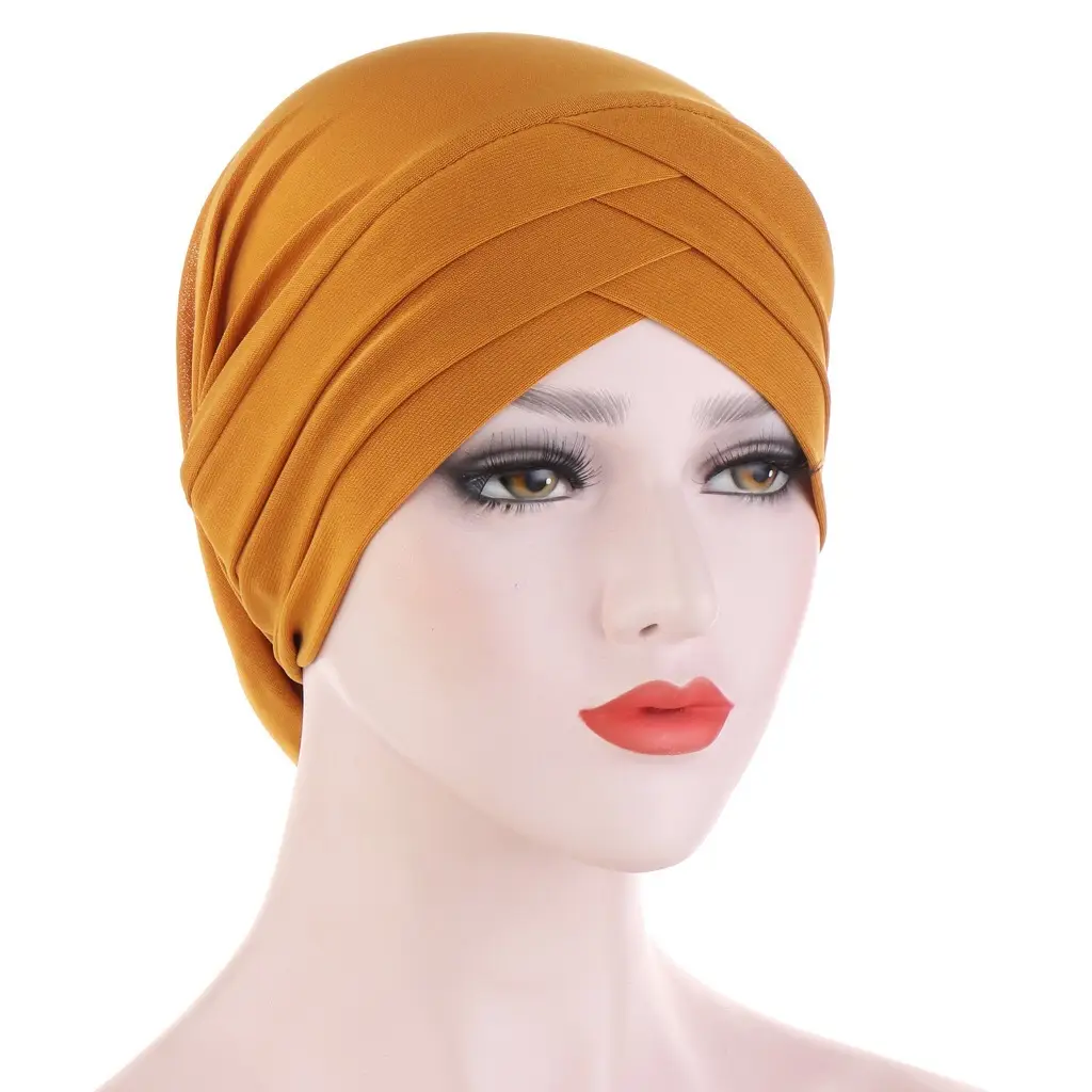 Red Cross-Stripped Muslim Cap for Women - Image 13