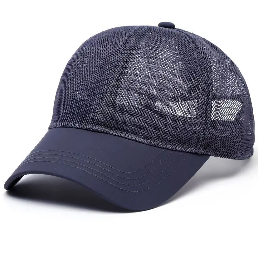 Men's Mesh Sun Hat Large Size Breathable Summer Cap - Image 3