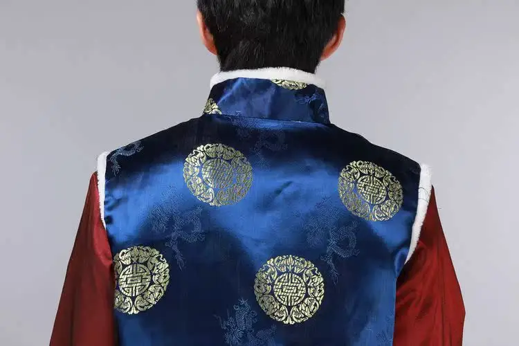 Men's Red Embroidered Tang Vest for Wedding & Festive Wear — feature 10