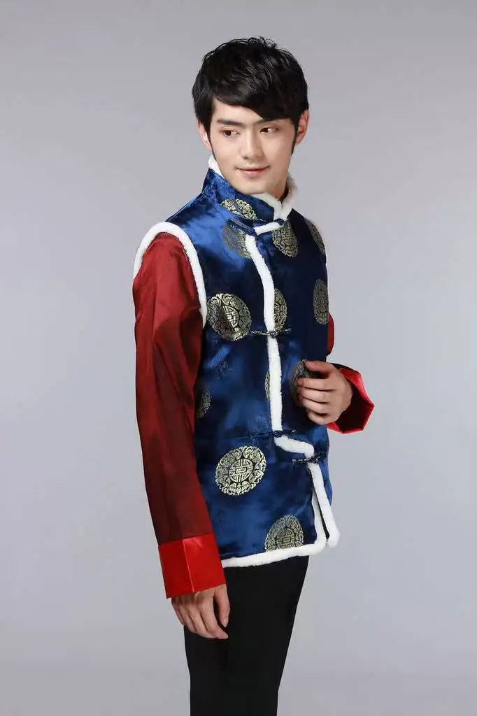 Men's Red Embroidered Tang Vest for Wedding & Festive Wear — feature 11