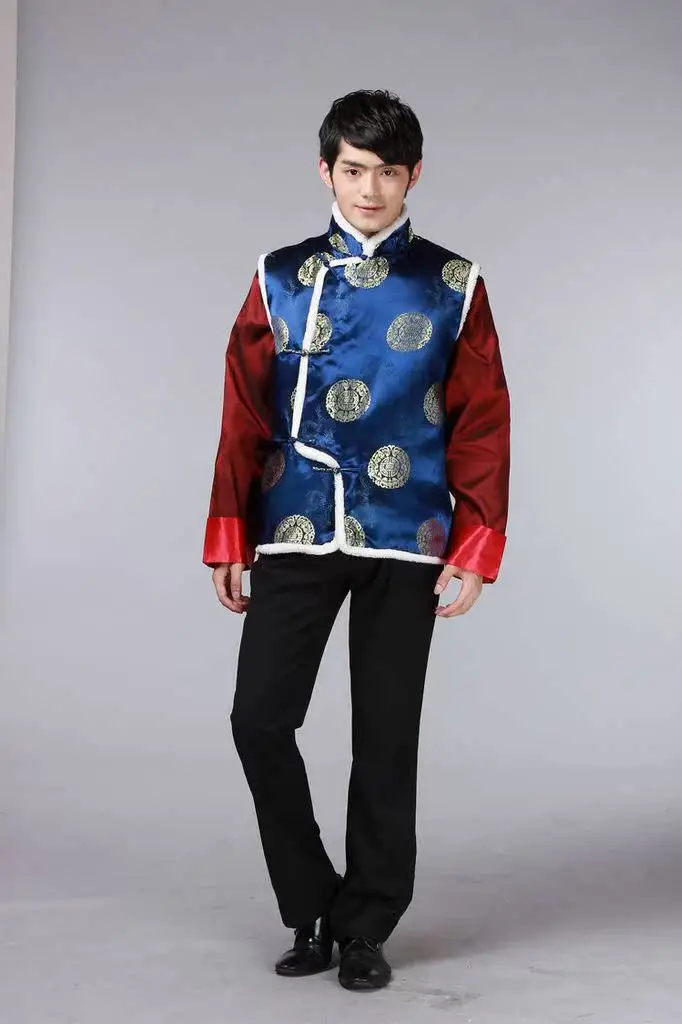 Men's Red Embroidered Tang Vest for Wedding & Festive Wear — feature 12