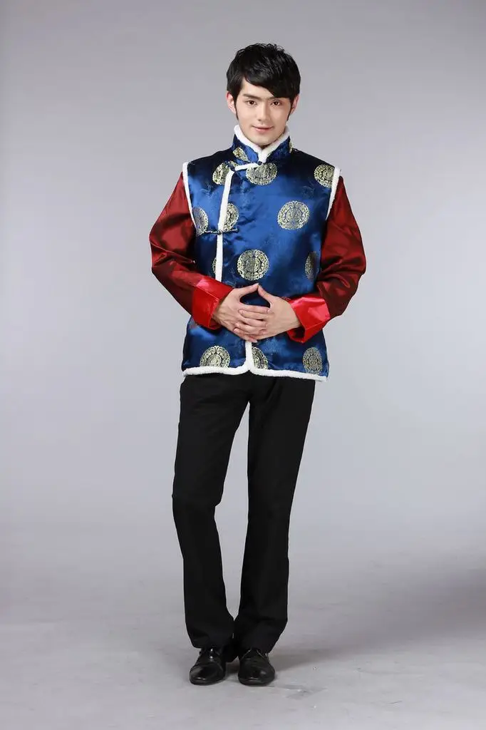 Men's Red Embroidered Tang Vest for Wedding & Festive Wear — feature 13