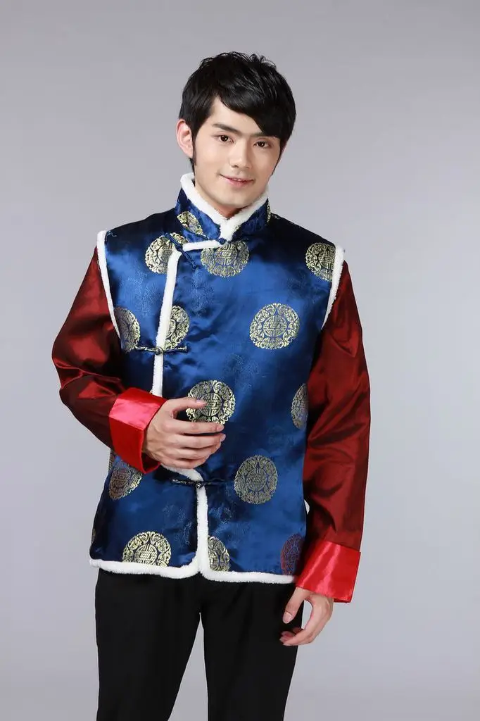 Men's Red Embroidered Tang Vest for Wedding & Festive Wear — feature 7