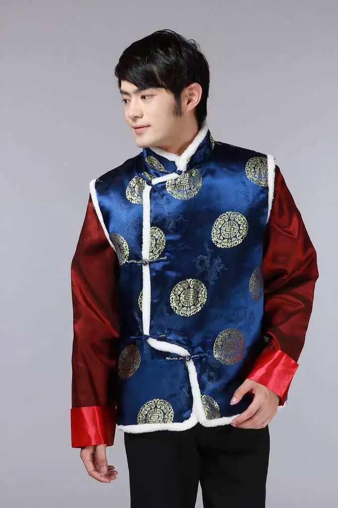 Men's Red Embroidered Tang Vest for Wedding & Festive Wear — feature 8