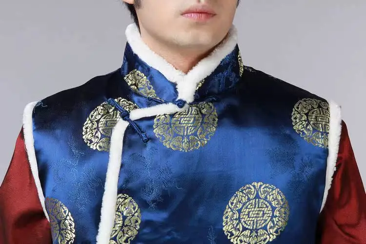 Men's Red Embroidered Tang Vest for Wedding & Festive Wear — feature 9