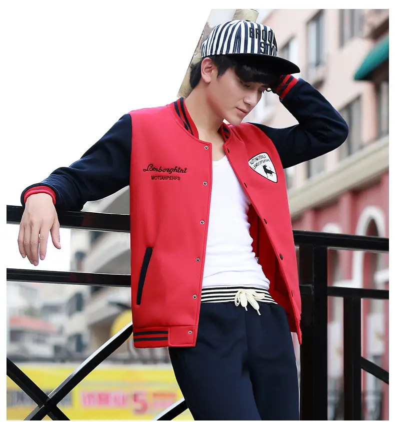 Men's Navy Blue Baseball Track Suit Slim Fit Casual Wear — feature 19