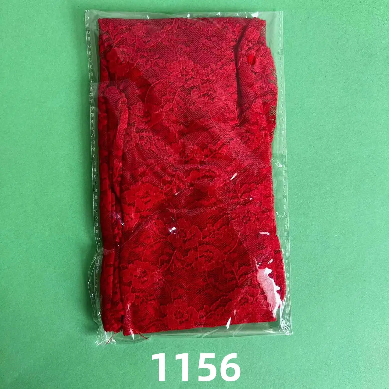 Red Lace Full Finger Gloves 54cm Driving Wedding - Image 8