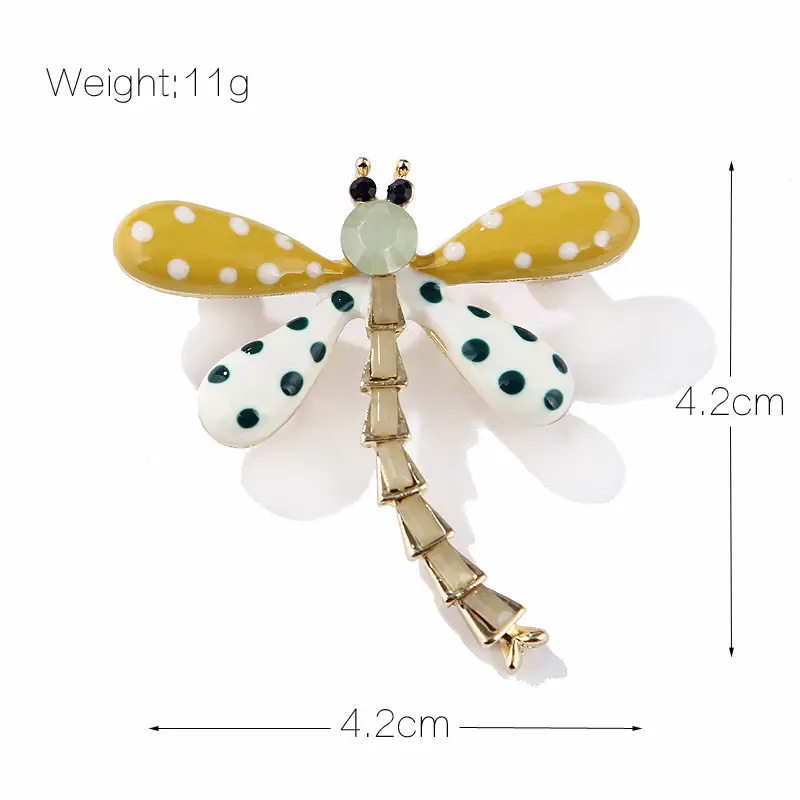 Blue Spotted Dragonfly Brooch for Women - Image 6