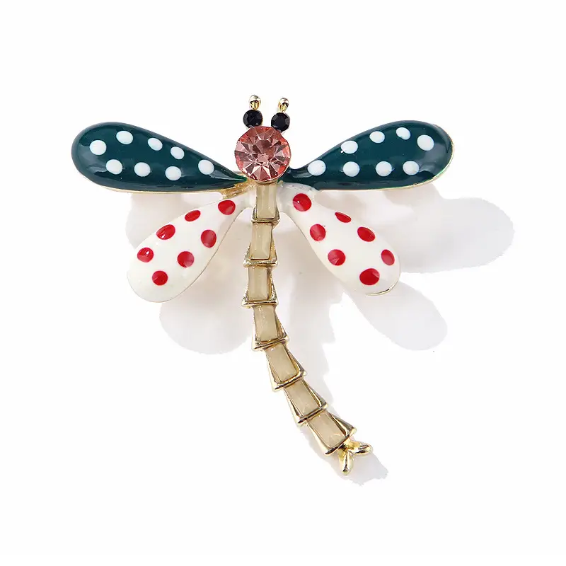 Blue Spotted Dragonfly Brooch for Women - Image 2