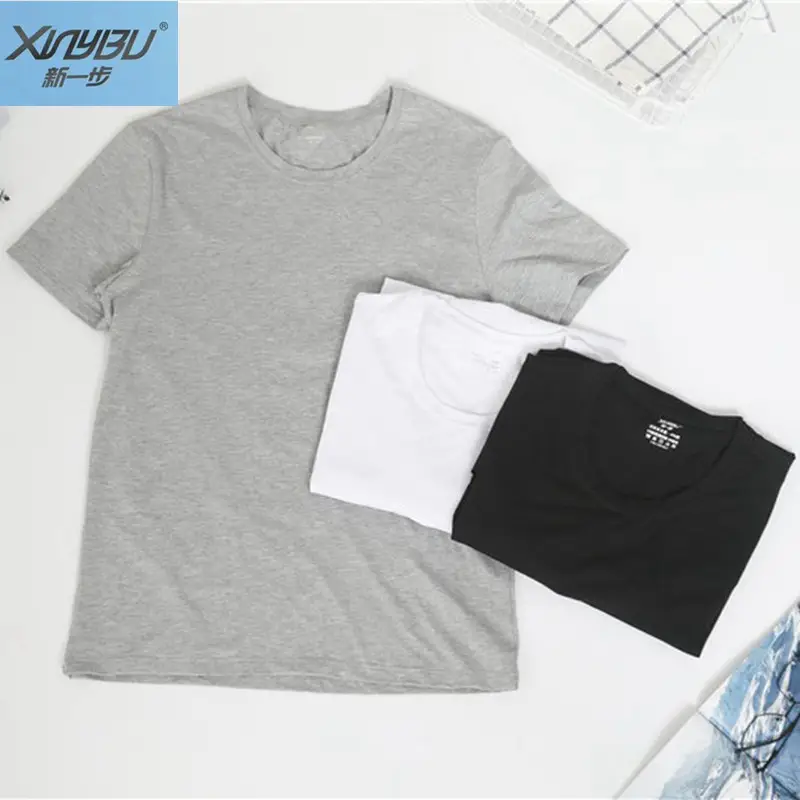 Men White Round Neck T-Shirt Casual Wear - Image 7