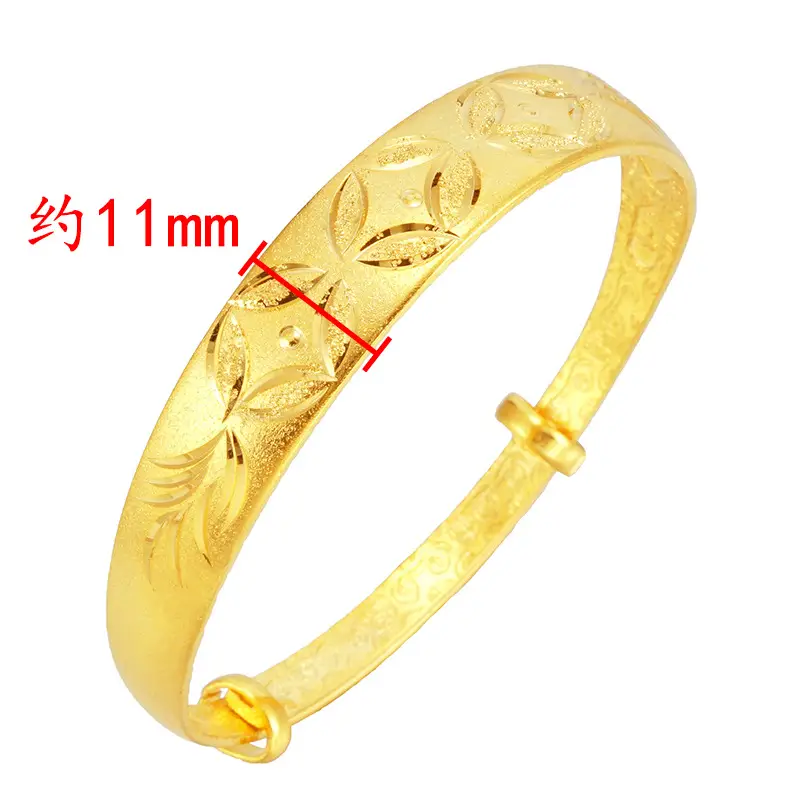 Vietnam Sand Gold Dragon Phoenix Bracelet 11mm - Image 8